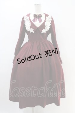 画像1: Innocent World / エメローズワンピース M ボルドー×生成/Bordeaux×Beige H-26-03-01-1009-IW-OP-NS-ZH