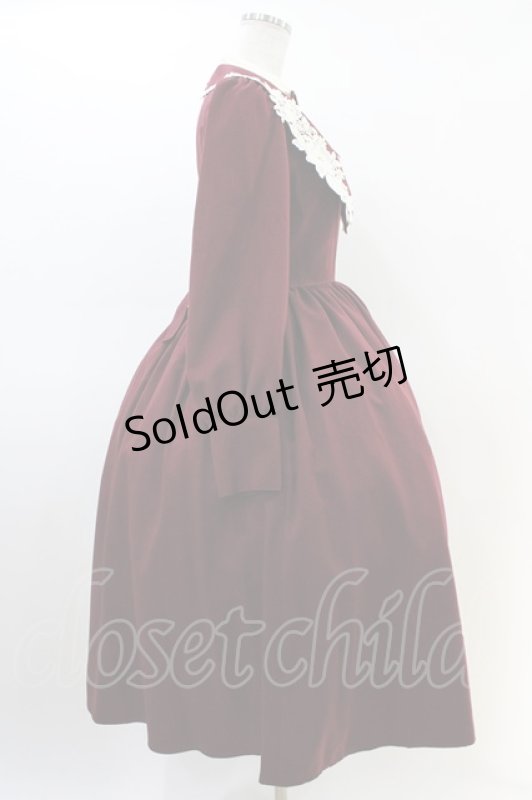 画像3: Innocent World / エメローズワンピース M ボルドー×生成/Bordeaux×Beige H-26-03-01-1009-IW-OP-NS-ZH (3)