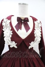 画像4: Innocent World / エメローズワンピース M ボルドー×生成/Bordeaux×Beige H-26-03-01-1009-IW-OP-NS-ZH (4)