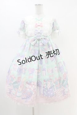 画像1: Angelic Pretty / ラッピングハートワンピース Free ミント H-26-03-01-1011-AP-OP-NS-ZH