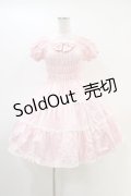 Angelic Pretty / シャーリングプリンセスワンピース Free ピンク H-26-03-01-1013-AP-OP-NS-ZH