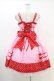 画像2: Angelic Pretty / Candy Popジャンパースカート Free ピンク/レッド H-26-03-01-1017-AP-OP-NS-ZH (2)