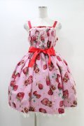 Angelic Pretty / Royal Crown Berryジャンパースカート Free ピンク H-26-03-01-1018-AP-OP-NS-ZH
