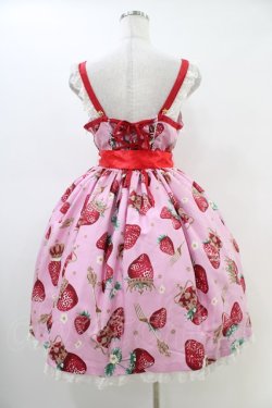 画像2: Angelic Pretty / Royal Crown Berryジャンパースカート Free ピンク H-26-03-01-1018-AP-OP-NS-ZH