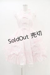 Angelic Pretty / Candyストライプリボンワンピース Free ピンク H-26-03-01-1019-AP-OP-NS-ZH