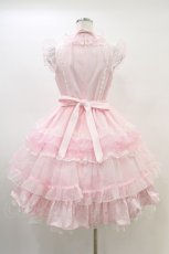 画像2: Angelic Pretty / Candyストライプリボンワンピース Free ピンク H-26-03-01-1019-AP-OP-NS-ZH (2)