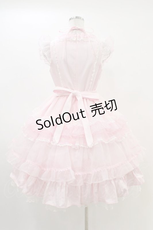 画像2: Angelic Pretty / Candyストライプリボンワンピース Free ピンク H-26-03-01-1019-AP-OP-NS-ZH (2)