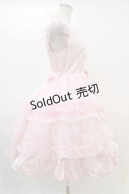 画像3: Angelic Pretty / Candyストライプリボンワンピース Free ピンク H-26-03-01-1019-AP-OP-NS-ZH (3)