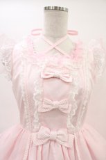 画像4: Angelic Pretty / Candyストライプリボンワンピース Free ピンク H-26-03-01-1019-AP-OP-NS-ZH (4)