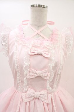 画像4: Angelic Pretty / Candyストライプリボンワンピース Free ピンク H-26-03-01-1019-AP-OP-NS-ZH