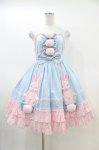 画像1: Angelic Pretty / なかよしバニージャンパースカート Free サックス/ピンク H-26-03-01-1020-AP-OP-NS-ZH (1)