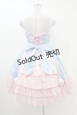 画像2: Angelic Pretty / なかよしバニージャンパースカート Free サックス/ピンク H-26-03-01-1020-AP-OP-NS-ZH