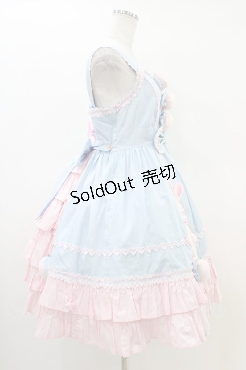 画像3: Angelic Pretty / なかよしバニージャンパースカート Free サックス/ピンク H-26-03-01-1020-AP-OP-NS-ZH (3)