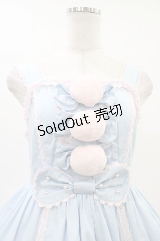 画像4: Angelic Pretty / なかよしバニージャンパースカート Free サックス/ピンク H-26-03-01-1020-AP-OP-NS-ZH (4)