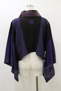 画像2: Qutie Frash / 着物ボレロ  黒×紫 H-26-03-01-001-QU-TO-KB-ZH