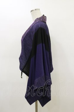 画像3: Qutie Frash / 着物ボレロ  黒×紫 H-26-03-01-001-QU-TO-KB-ZH