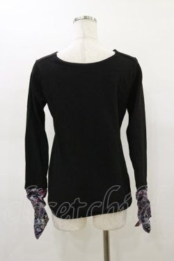 画像2: Qutie Frash / クロスインナーT  黒×紫 H-26-03-01-010-QU-TO-KB-ZH