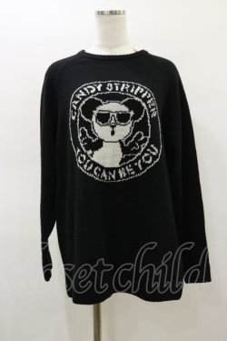 画像1: Candy Stripper / YOU CAN BE YOU PEPE KNIT  2 黒 H-26-03-01-011-PU-TO-KB-ZH