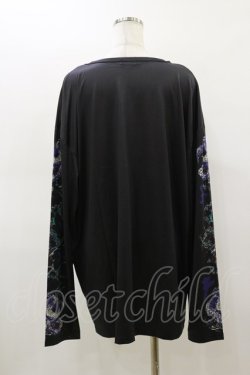 画像2: NieR Clothing / プリントLONG CUTSEW  黒 H-26-03-01-013-PU-TO-KB-ZH