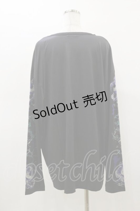 画像2: NieR Clothing / プリントLONG CUTSEW  黒 H-26-03-01-013-PU-TO-KB-ZH (2)