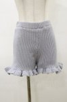 画像1: merry jenny / フリルニットショートパンツ  アイスブルー H-26-03-01-014-LO-PA-KB-ZH (1)