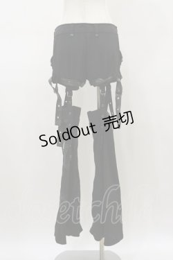 画像2: Qutie Frash / レッグカバー付パンツ  黒 H-26-03-01-015-QU-PA-KB-ZH