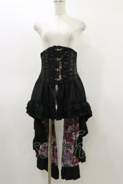 画像1: Qutie Frash / コルセットスカート  黒 H-26-03-01-016-QU-SK-KB-ZH