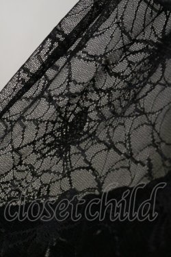 画像4: Qutie Frash / クモメッシュロングスカート  黒 H-26-03-01-021-QU-SK-KB-ZH