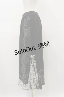 画像3: Qutie Frash / 2019プレミアム-白鶴-ロングスカート  黒 H-26-03-01-022-QU-SK-KB-ZH