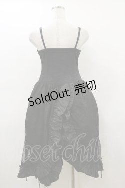 画像4: Qutie Frash / クモメッシュキャミワンピース  黒×カーキ H-26-03-01-023-QU-OP-KB-ZH