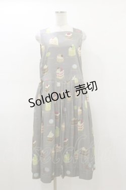 画像1: Jane Marple / Patisserie francaiseタブリエドレス  グレー H-26-03-01-027-JM-OP-KB-ZH