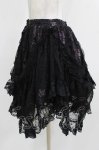 画像6: Qutie Frash / メッシュロングスカート  黒×紫系 H-26-03-02-023-QU-SK-KB-ZH (6)