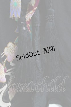 画像5: Qutie Frash / 和柄イレギュラースカート  黒 H-26-03-02-024-QU-SK-KB-ZH