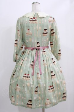 画像3: Leur Getter / Cream Choux Puff袖付きワンピース M ミント H-26-03-02-003-LU-OP-KB-ZH