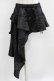 画像1: Qutie Frash / アシメラップスカート  黒 H-26-03-02-027-QU-SK-KB-ZH (1)