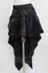 画像2: Qutie Frash / アシメラップスカート  黒 H-26-03-02-027-QU-SK-KB-ZH (2)