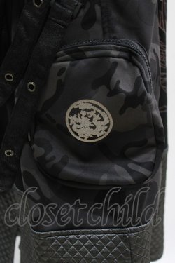 画像4: Qutie Frash / ミリタリーロングスカート  黒 H-26-03-02-029-QU-SK-KB-ZH