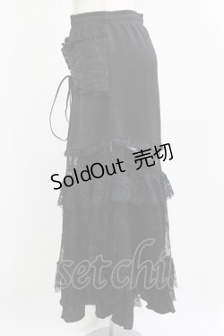 画像2: Qutie Frash / マーメイドスカート  黒 H-26-03-02-030-QU-SK-KB-ZH