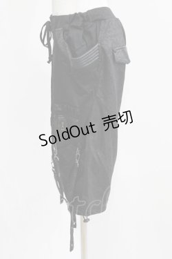 画像2: Qutie Frash / ミリタリーパンツ  黒 H-26-03-02-032-QU-PA-KB-ZH