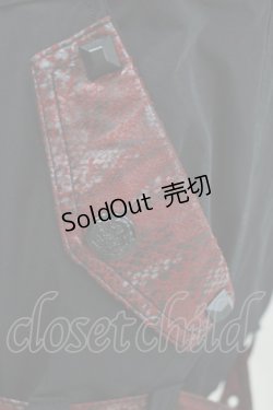 画像5: Qutie Frash / レッグカバー付パンツ  黒×赤 H-26-03-02-033-QU-PA-KB-ZH