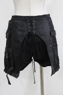 画像3: Qutie Frash / ラップ付ショートパンツ  ブラック H-26-03-02-034-QU-PA-KB-ZH