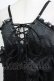 画像4: Qutie Frash / メッシュフリルベビードール  黒×黒 H-26-03-02-036-QU-TO-KB-ZH (4)