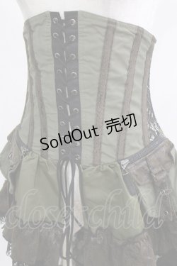 画像4: Qutie Frash / ロングオーバーコルセット  カーキ H-26-03-02-038-QU-ZA-KB-ZH