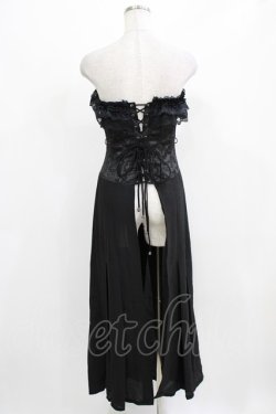 画像3: Qutie Frash / ロングオーバーコルセットビスチェ  黒 H-26-03-02-039-QU-TO-KB-ZH