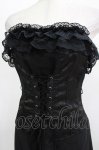 画像4: Qutie Frash / ロングオーバーコルセットビスチェ  黒 H-26-03-02-039-QU-TO-KB-ZH (4)
