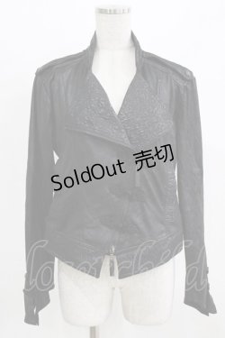 画像1: Qutie Frash / チャイナライダースジャケット L 黒 H-26-03-02-046-QU-JA-KB-ZH