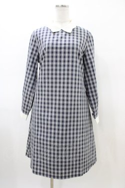画像1: F i.n.t / クレリックチェックワンピース/ハローキティ Free NAVY H-26-03-02-1033-CA-OP-NS-ZH