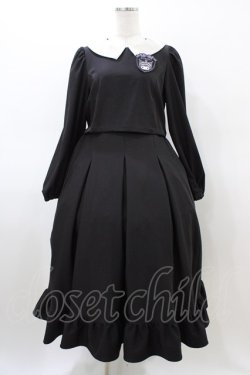 画像1: m petit by misako / サンリオキャラクターズコラボ クロミワッペン付きワンピース M ブラック H-26-03-02-1034-LO-OP-NS-ZH