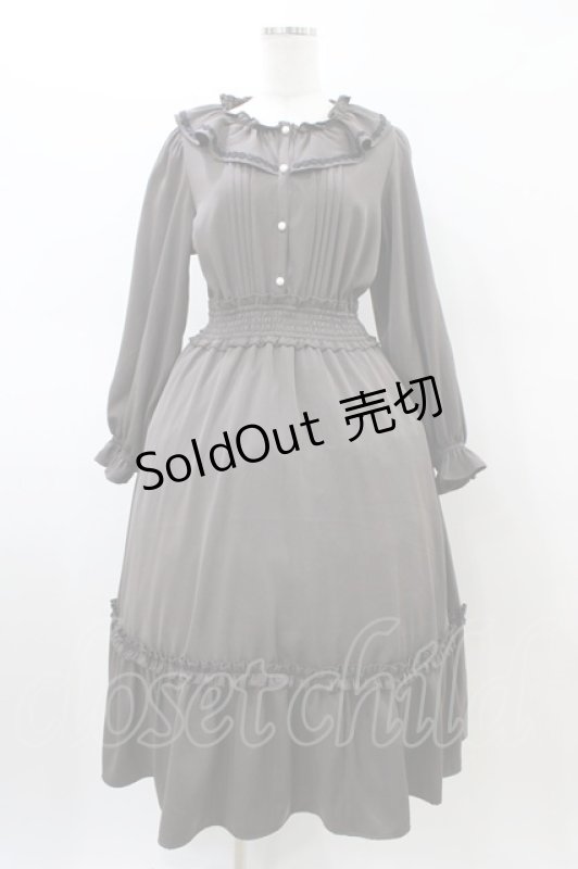 画像1: m petit by misako / AOK*フリルカラータックワンピース M ブラウン H-26-03-02-1036-LO-OP-NS-ZH (1)