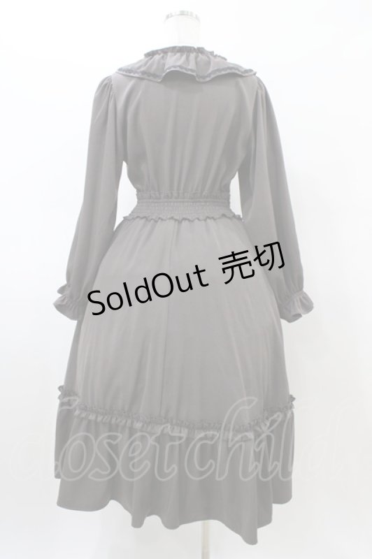 画像2: m petit by misako / AOK*フリルカラータックワンピース M ブラウン H-26-03-02-1036-LO-OP-NS-ZH (2)